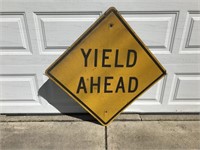 ALUMINUM YIELD AHEAD SIGN