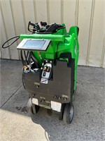 Kaivac green power cleaning cart on casters