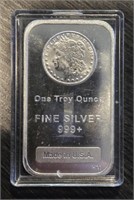 One Ounce Silver Bar: Morgan