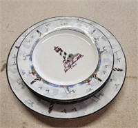 (6) Nautical Lighthouse Dinner/Salad Plates