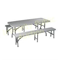 3 Piece Blow Mold Table And Bench Set