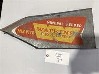 Watkins Products Mineral Feeder Sign