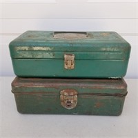 Green Metal Toolboxes - Tackle Boxes