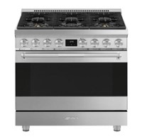 $3,499 - "Used" Smeg SPR36UGMX Range, 36"