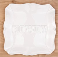 NEW Texas A&M Aggie Howdy Embossed Square Platter