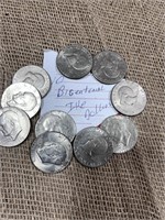 (10) Bicentennial Ike Dollars