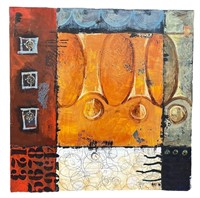 JULIE HAVER Abstract Mixed Media on Canvas