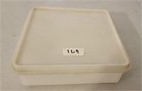 Vintage Tupperware Sheer Square Keeper w/Sheer Lid