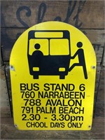 Bus Stop Double Sided Sign