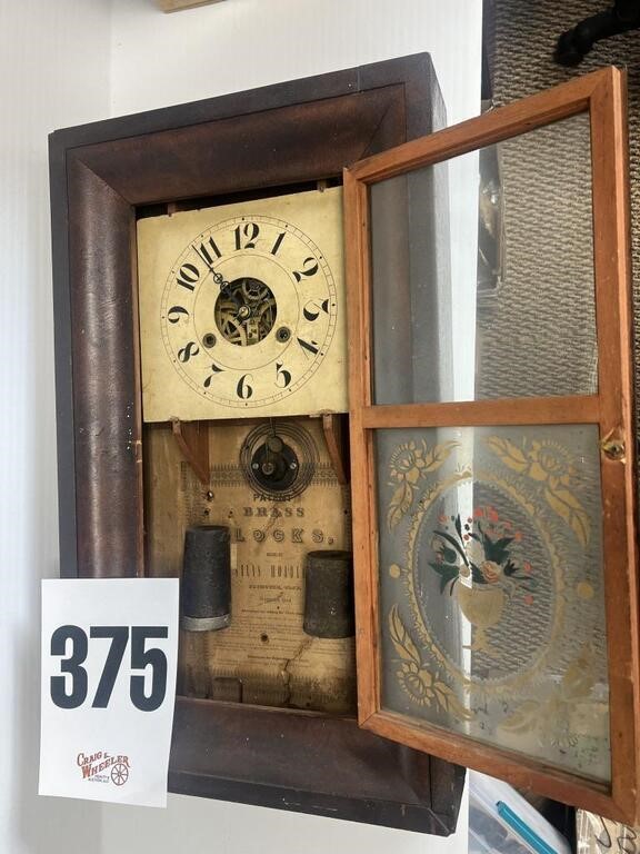 Weight driven clock from Hoover Funeral Home
