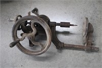 Antique hand operated drill press