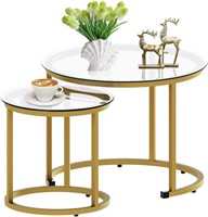 Gold Nesting Coffee Table Set