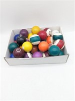 Two Full Sets Of Pool Balls Vintage