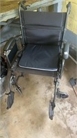 Extra wide wheelchair transport chair