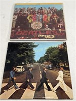 (2) VTG Beatles Record Albums: Abby Road