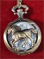 Running Horse Pocket Watch