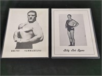 Vintage 8x10s Bruno Sammartino & Billy Red Lyons