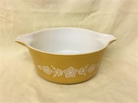 Pyrex HARVEST GOLD Casserole #475-B 2 1/2 qt