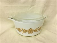 Pyrex HARVEST GOLD Casserole w/ Lid #474-B