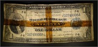1918 $1.00 FRB NOTE ATLANTA HAS TAPE