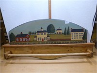 Folk Art Towel Rack 36" Long x 16" High