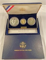 1994 World Cup USA three coin proof set