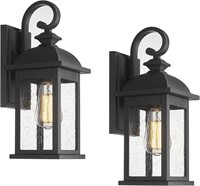 Black Exterior Wall Sconce 2 Packs Outdoor