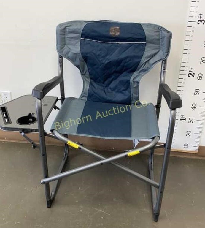 Timber Ridge Folding Directors Chair w/ Foldout