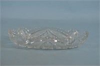 Nucut Signed Glass Candy Dish