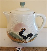 Vintage Porcelier Rooster Tea Pot