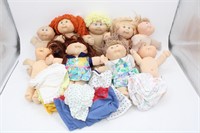 Large Lot of Vintage Cabbage Patch Dolls