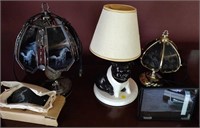 3 Lamps & Picture Frame