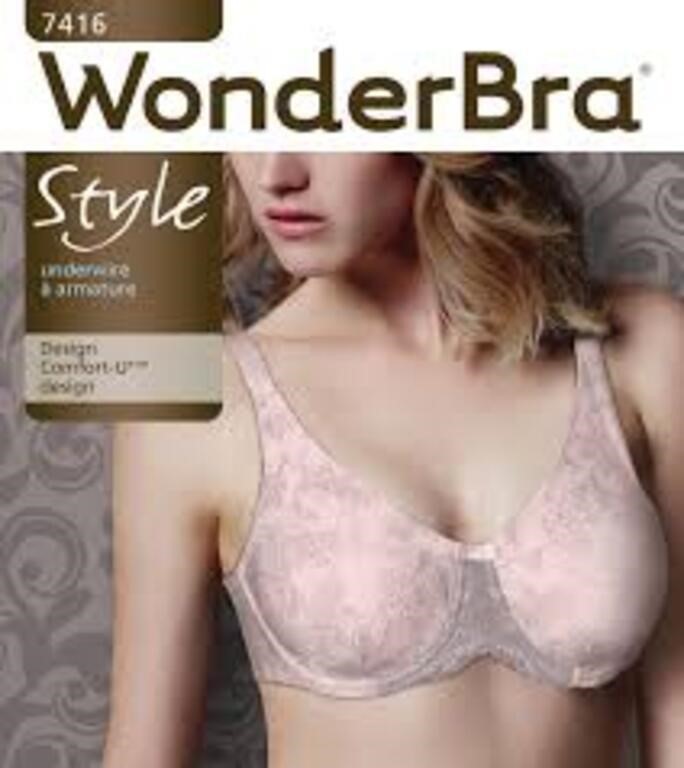 WonderBra Molded Print Comfort-U Udrwire Bra,