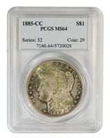 Nicely Toned 1885-CC Morgan Dollar