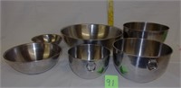 6 s/s mixing bowls