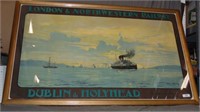 LNWR Poster, Dublin & Holyhead, Wilkinson