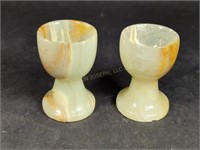 Set of Two Onyx Cordial Glasses