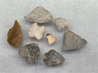 Native American Stone Tools From Large Collection