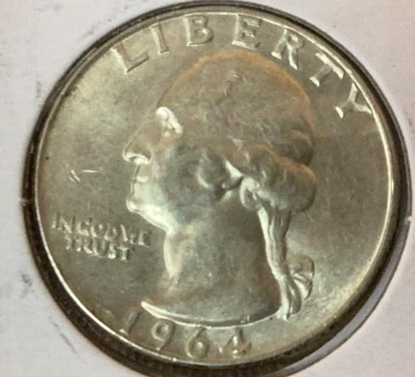1964 silver quarter