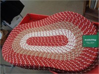 18"X28" BRAIDED RUG - RED