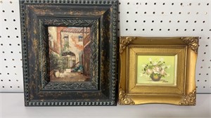 Two Small Framed Oil on Boards