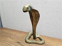 Brass COBRA Snake Figure@5.5Wx4.5Dx8inH