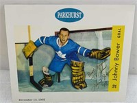 Signed Johnny Bower Print 9x11in