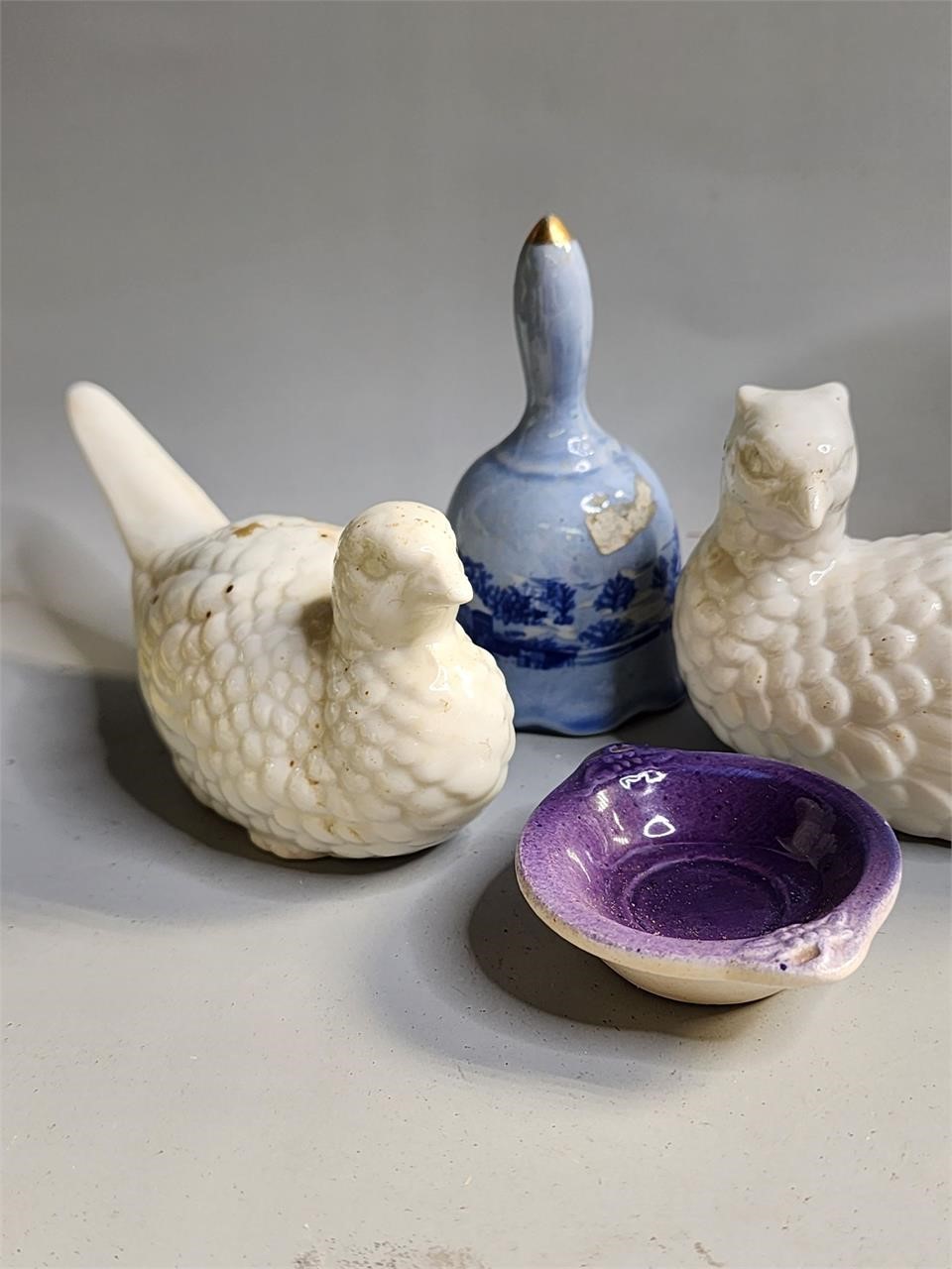 Ceramic pheasants and othe misc...
