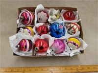 (12) Vintage Ornaments (Some Marked Shiny Bright)