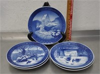 5 Royal Copenhagen plates, see pics