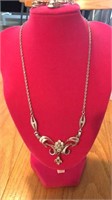 Vintage Sterling Silver Necklace 16” and