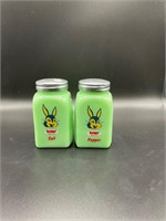 Jadeite Bunny Bread S&P Shaker