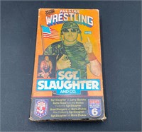 All Star Wrestling Sargent Slaughter 1986 VHS Tape