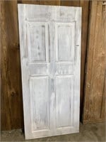Hollow Core White Washed Door, 36x80.25"
